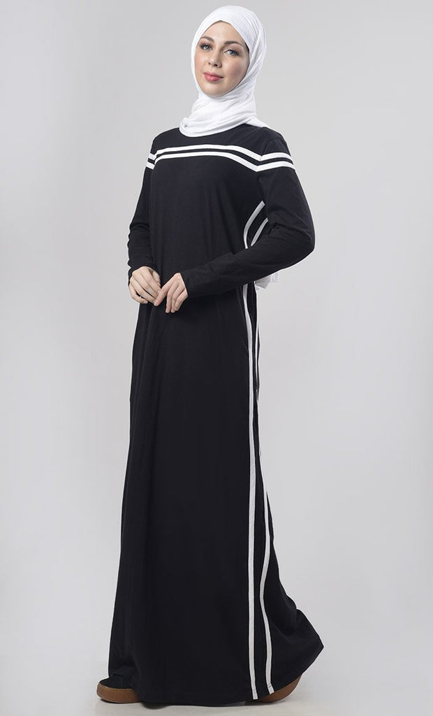 Warm Winter Jersey Abaya - Final Sale - EastEssence.com