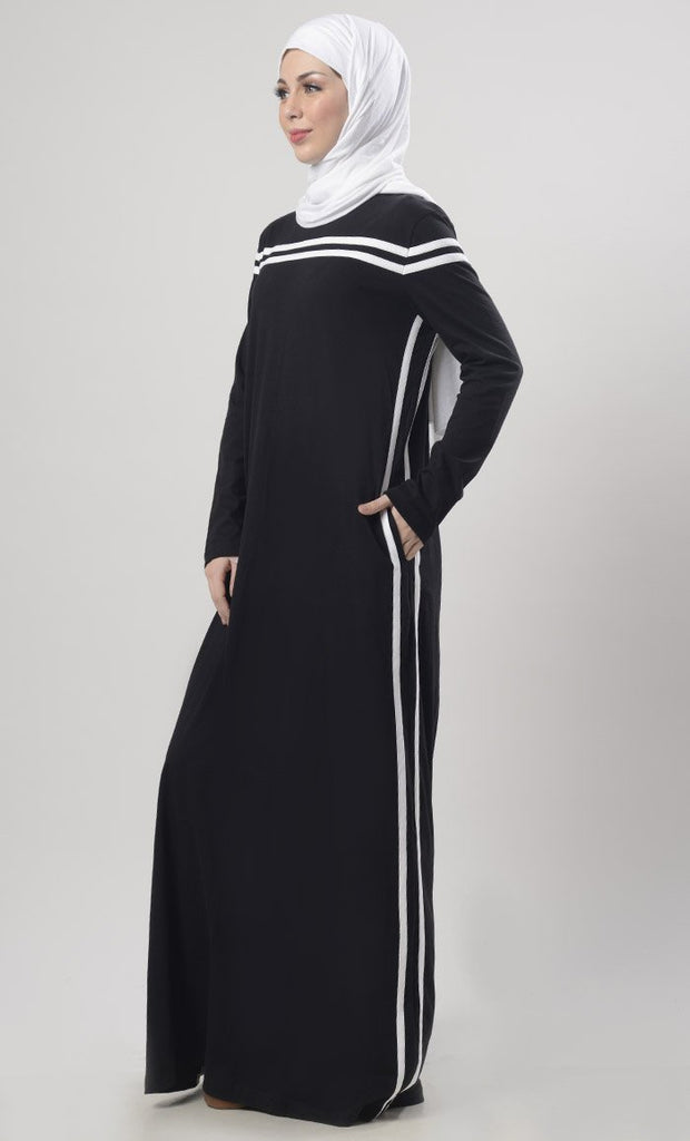 Warm Winter Jersey Abaya - Final Sale - EastEssence.com