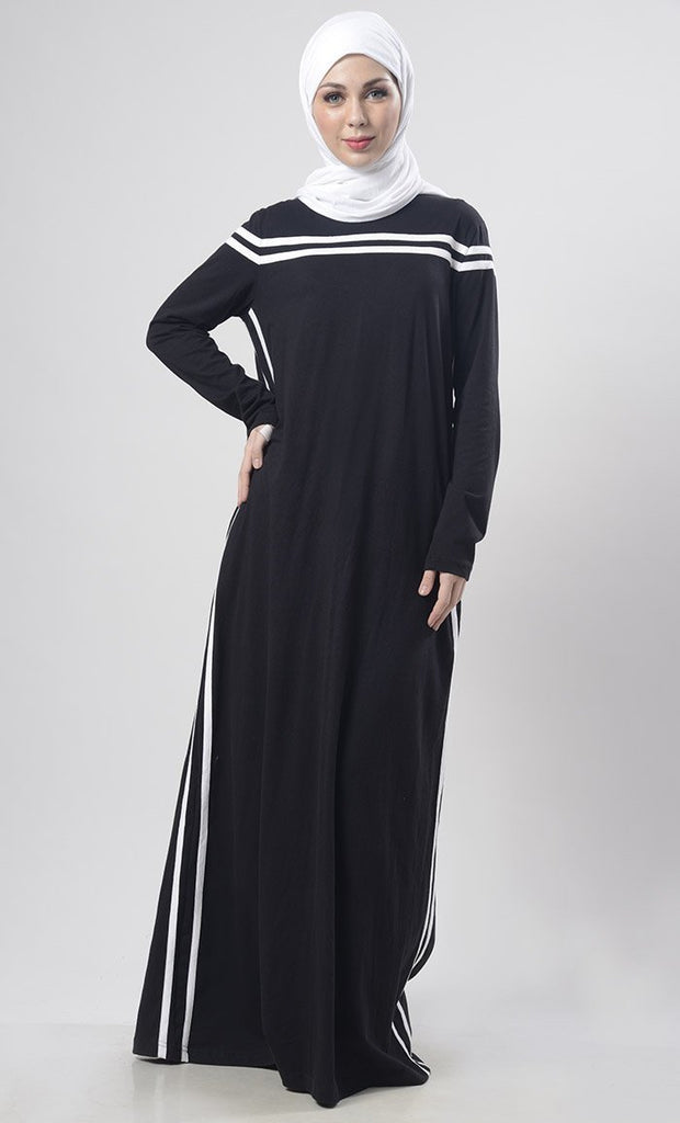 Warm Winter Jersey Abaya - Final Sale - EastEssence.com