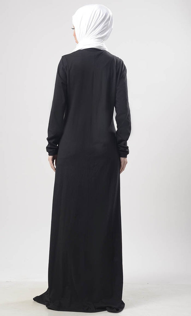 Warm Winter Jersey Abaya - Final Sale - EastEssence.com