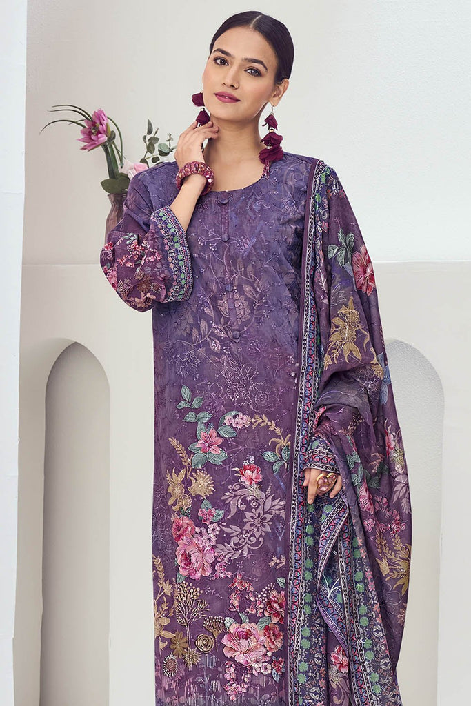 Women’s Cotton Printed A - Line Suit Set - EastEssence.com