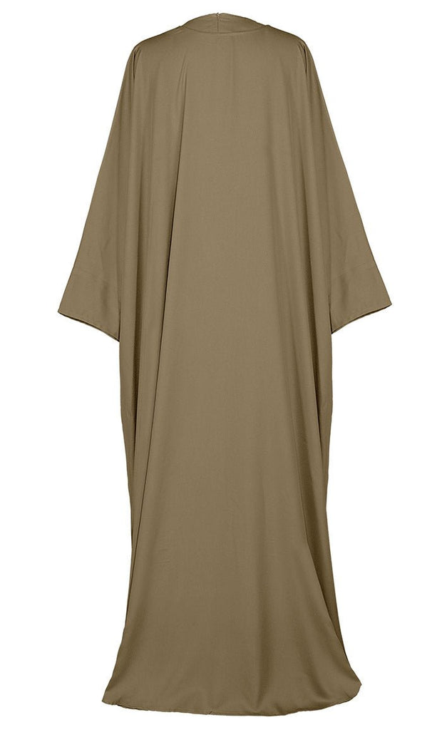 Women's Designer 3Pc Modest Abaya Set ( Bottle Green ) - Final Sale - EastEssence.com