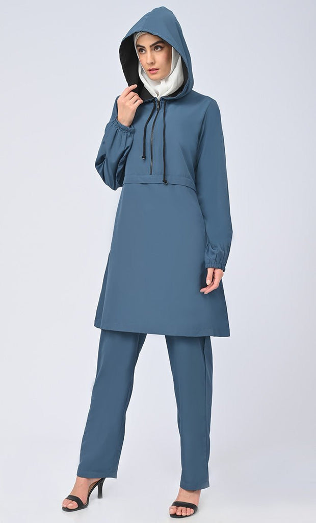 Women's Modest Islamic Kashibo Hooded Set With Pockets - Final Sale - EastEssence.com