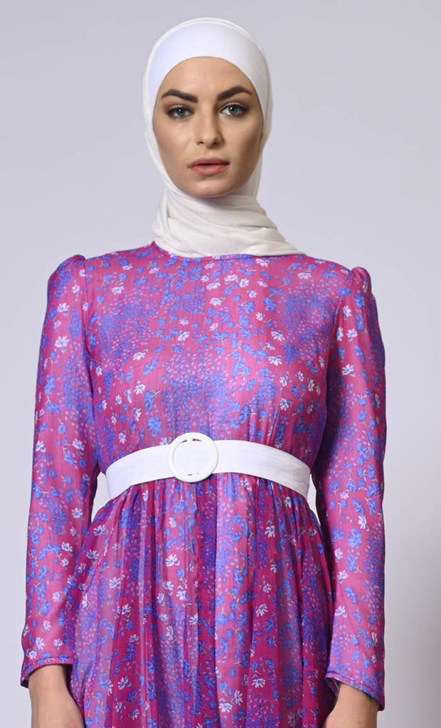 Women's Printed Abaya - Final Sale - EastEssence.com