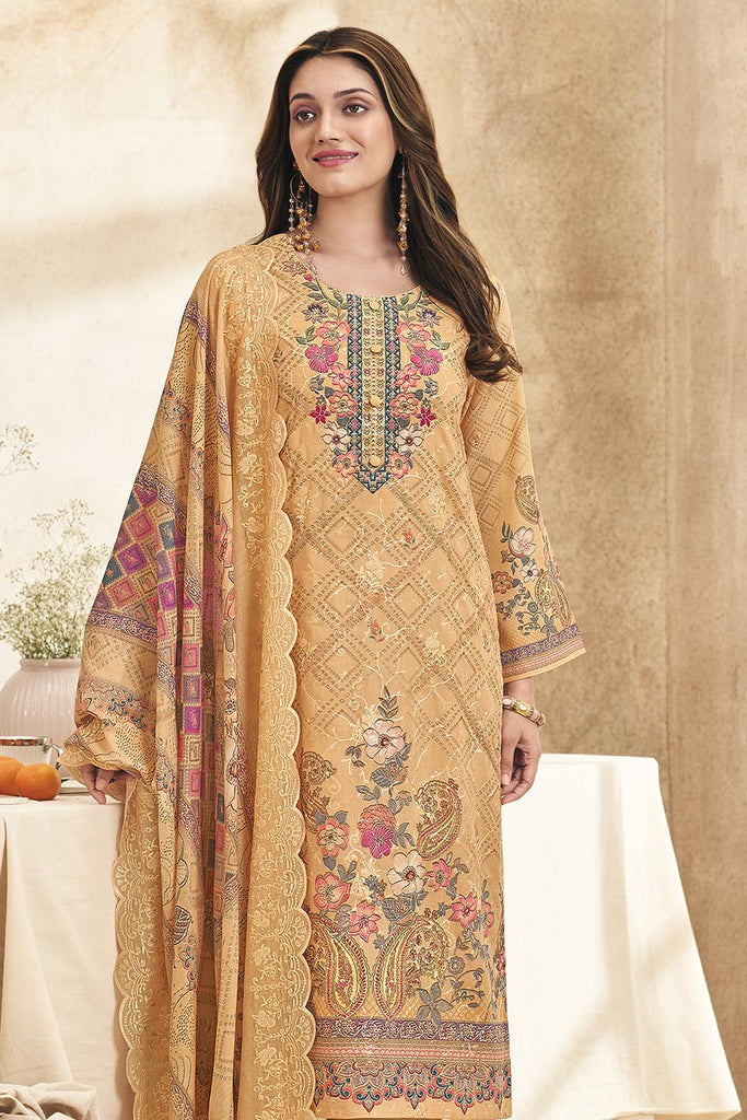 Women’s Printed Casual Kameez Pant Set with Dupatta - EastEssence.com