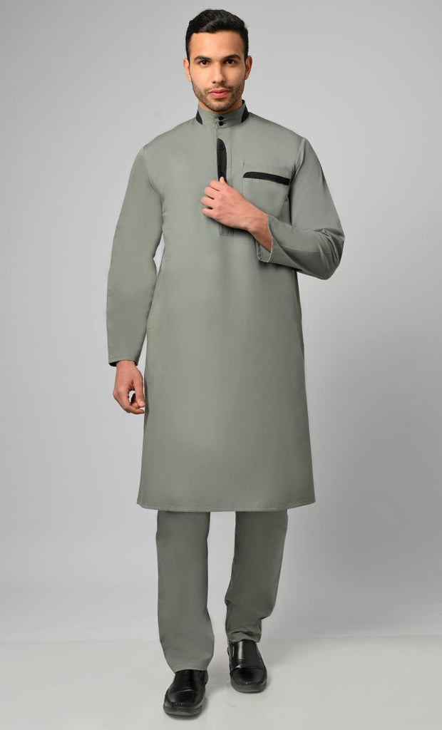 Yasin Modest Muslim Mens Kurta Pajama Set - Final Sale - EastEssence.com