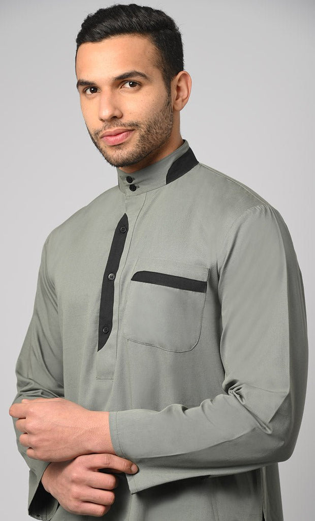 Yasin Modest Muslim Mens Kurta Pajama Set - Final Sale - EastEssence.com