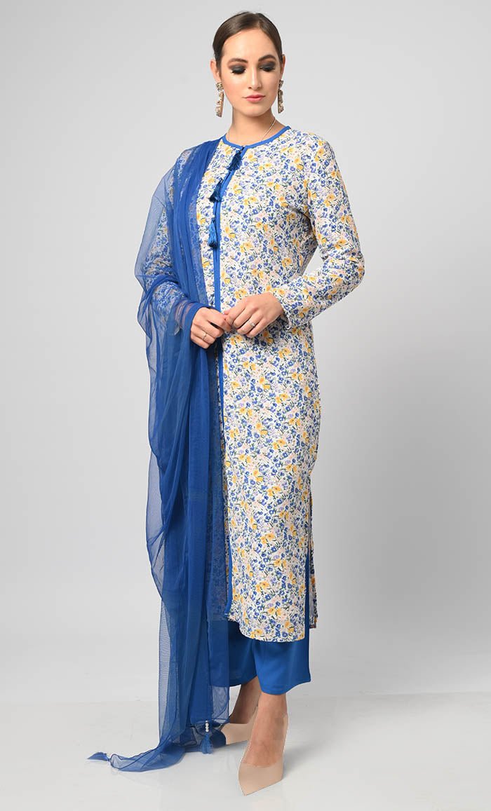 African Floral Printed Salwar Kameez