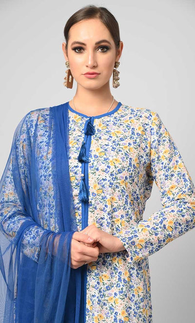African Floral Printed Salwar Kameez