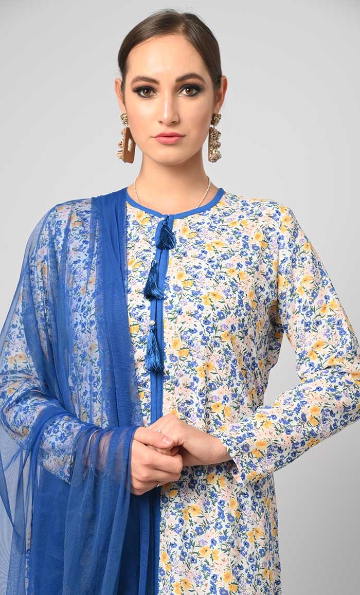 African Floral Printed Salwar Kameez