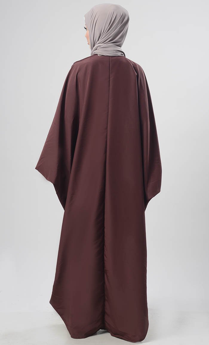 Amazing Lace Detailing Kaftan Dress - EastEssence.com