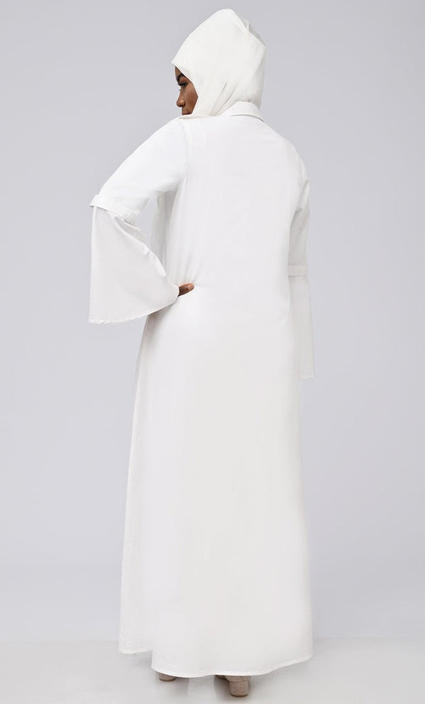 Asr Modest Button Down Prayer Dress For Women - EastEssence.com