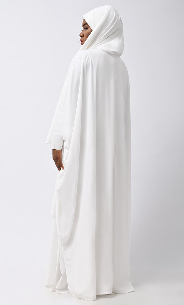 Asr Modest Double Layer Prayer Dress For Women (2Pcset +Hijab ) - EastEssence.com