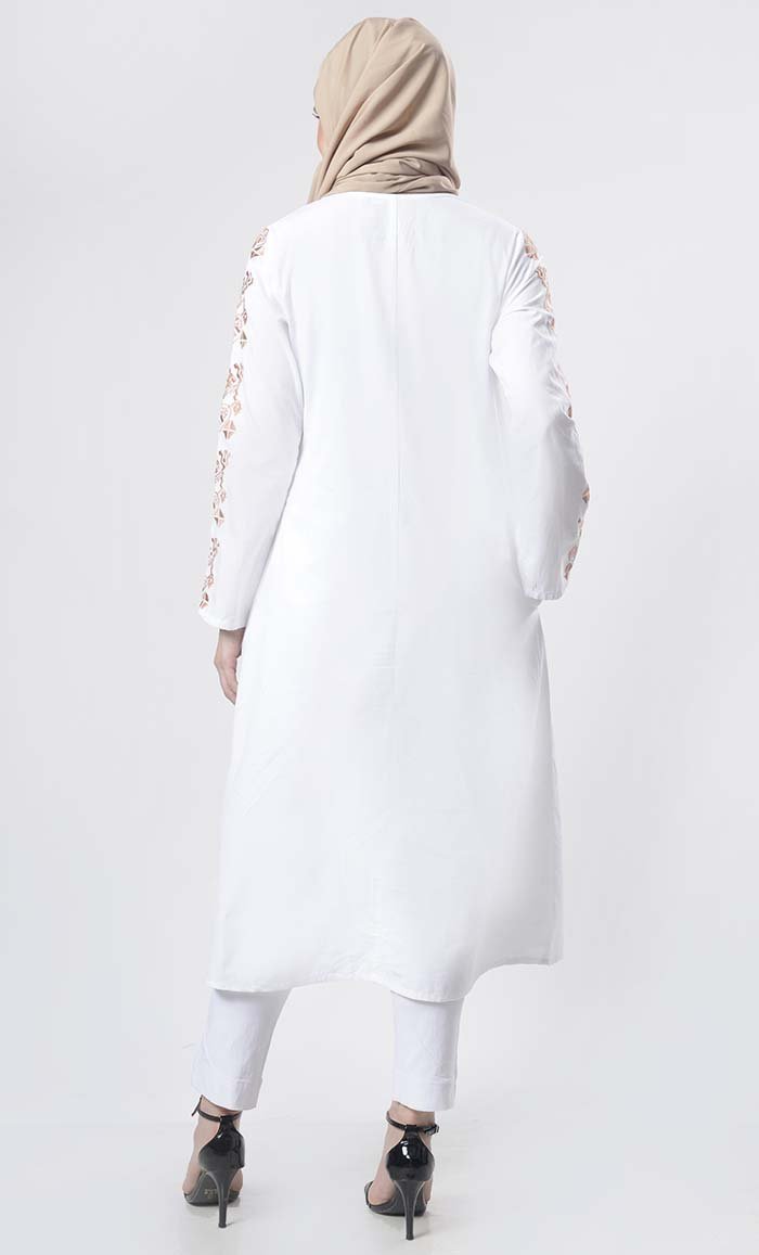 Astonishing Geometric Embroidered Tunic - EastEssence.com