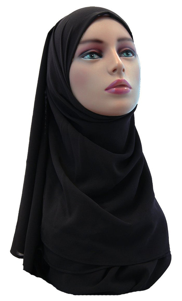Basic Everyday Wear Georgette Hijab Stole - EastEssence.com