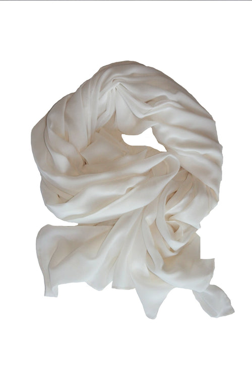 Basic Everyday Wear Georgette Hijab Stole-White