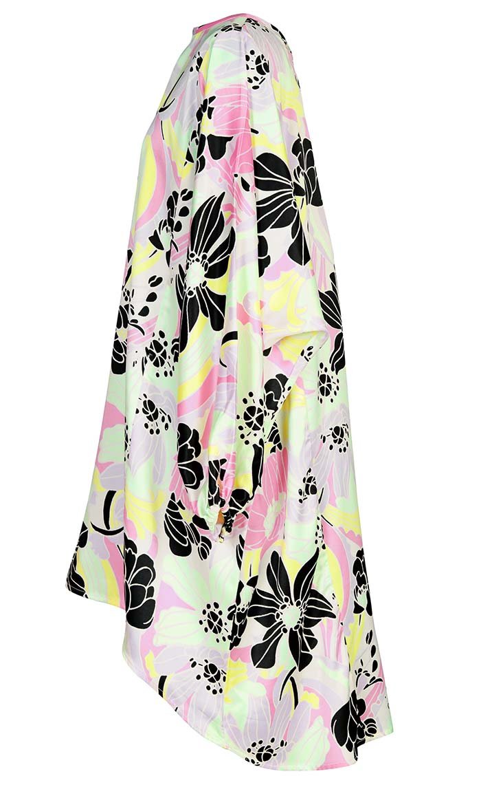 Basic Flairy Soft Satin Floral Printed Tunic With Pockets - EastEssence.com