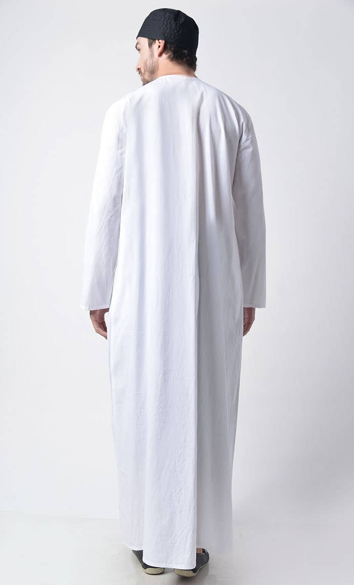 Basic Men's Front Button Detail Thobe