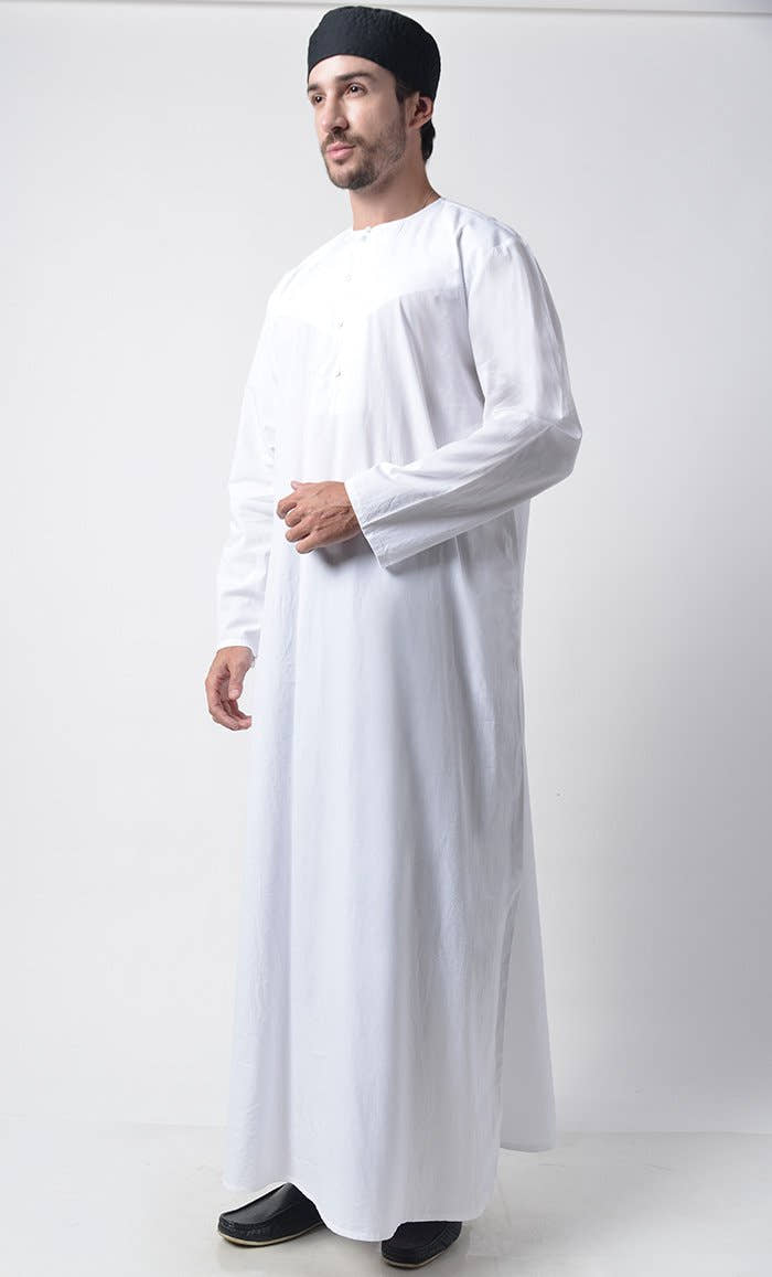 Basic Men's Front Button Detail Thobe