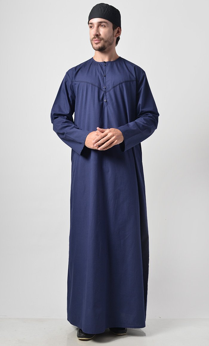 Basic Men's Front Yoke Detail Thobe