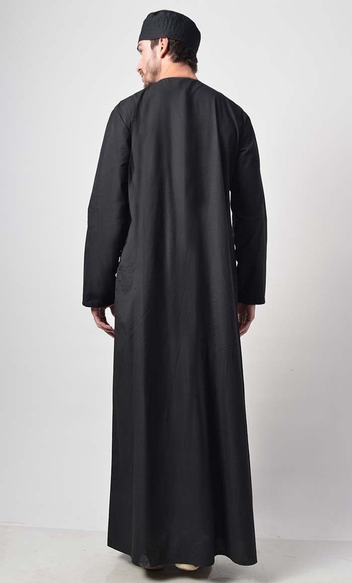 Basic Men's Front Yoke Detail Thobe