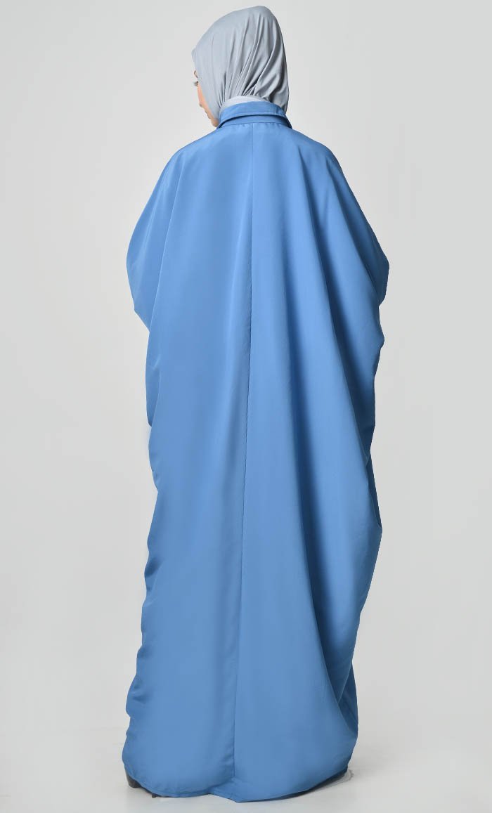 Basic Ruched Sleeve Kaftan - EastEssence.com