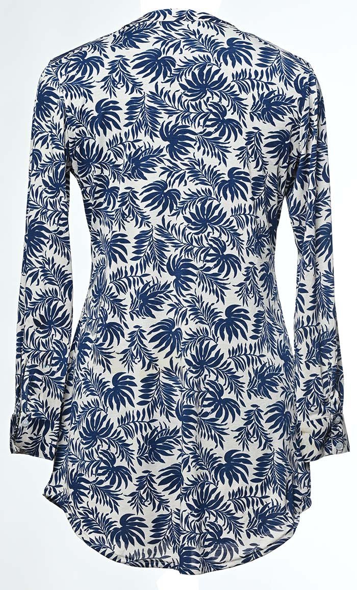 Basic Slip On Button Front Tunic With Pockets - EastEssence.com