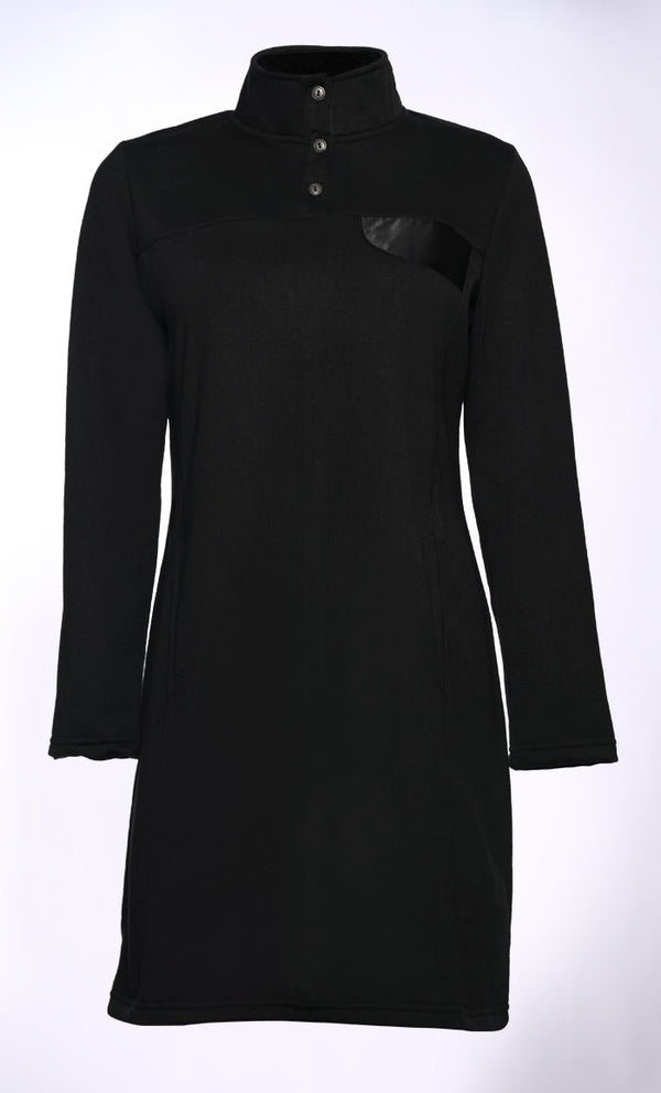 Basic Sweatshirt with Two Slit /Set-in Pockets - EastEssence.com