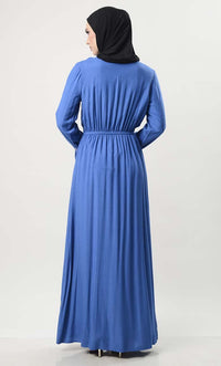 Beautiful Foral Embroidered With Pockets - EastEssence.com
