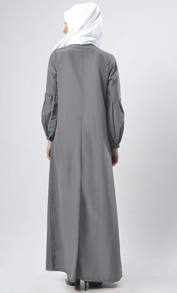 Beautiful Intricate Beads Abaya - EastEssence.com