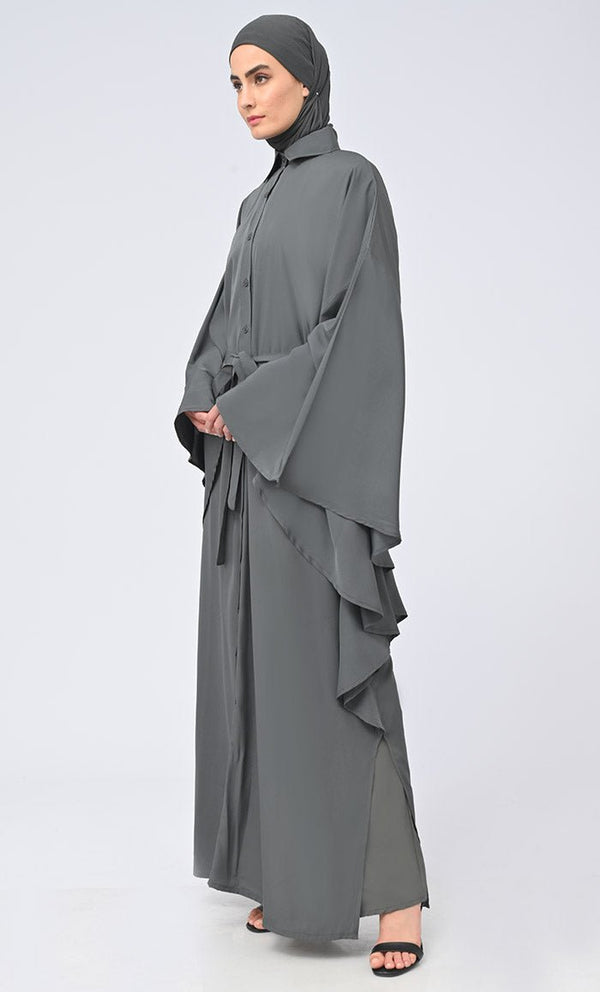 Button Down Kaftan Abaya