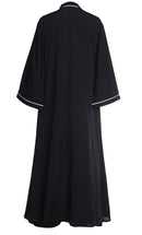 Black Applique Work Detailing Bisht