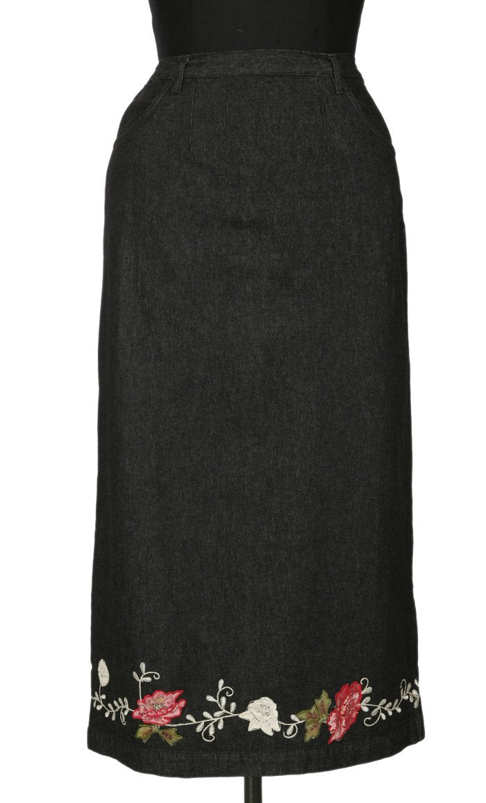 Black Denim Skirt | Women | Eastessence.com – EastEssence.com