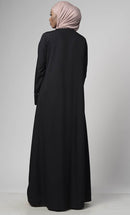 Black White Pearl Embrace Shrug With Lining