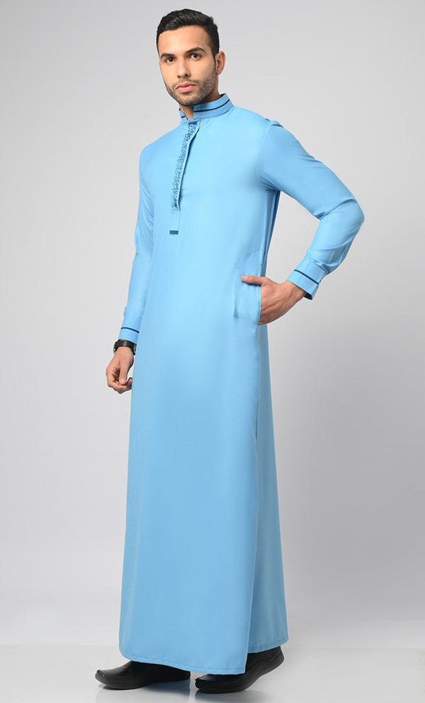 Blue Formal Modern Thobe / Jubba