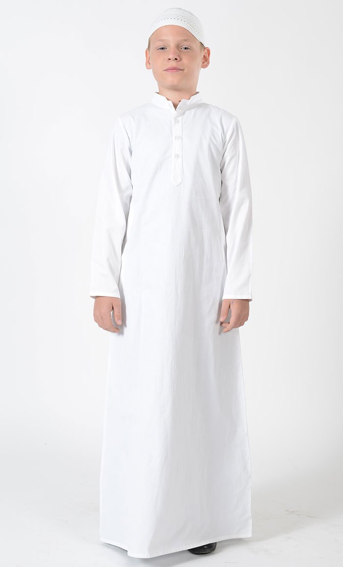 Boys Basic Cotton Thobe