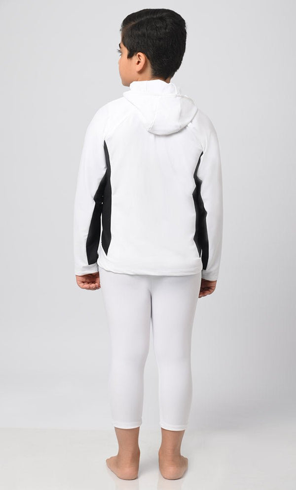 Boy's Contrasted Swimwear - 2Pc Set - EastEssence.com