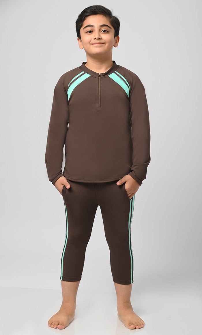 Boy's Uvrays Protected Swimsuit - 2Pc Set - EastEssence.com