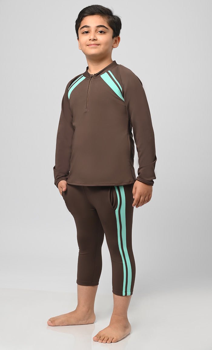 Boy's Uvrays Protected Swimsuit - 2Pc Set - EastEssence.com