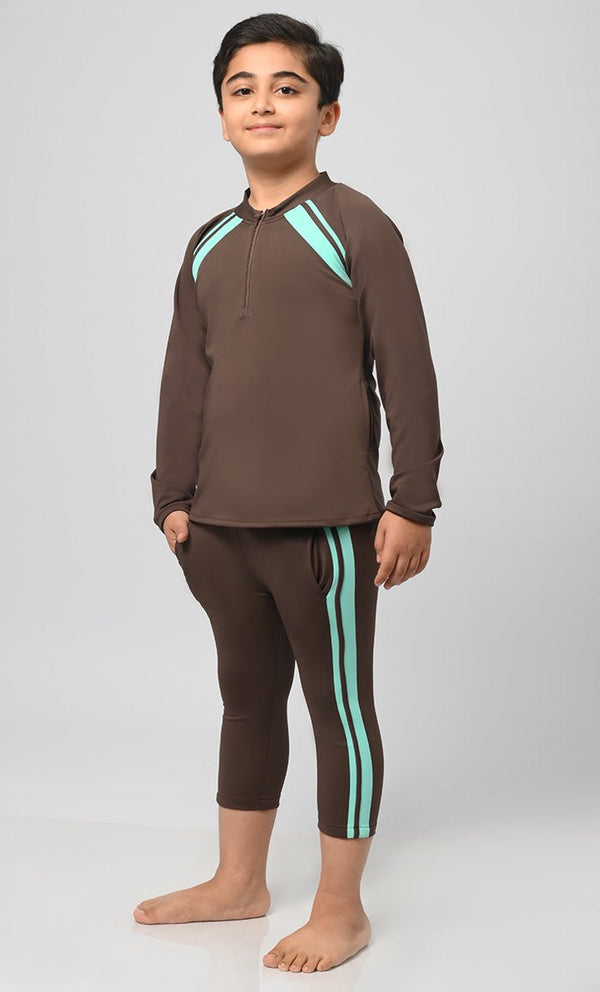 Boy's Uvrays Protected Swimsuit - 2Pc Set - EastEssence.com