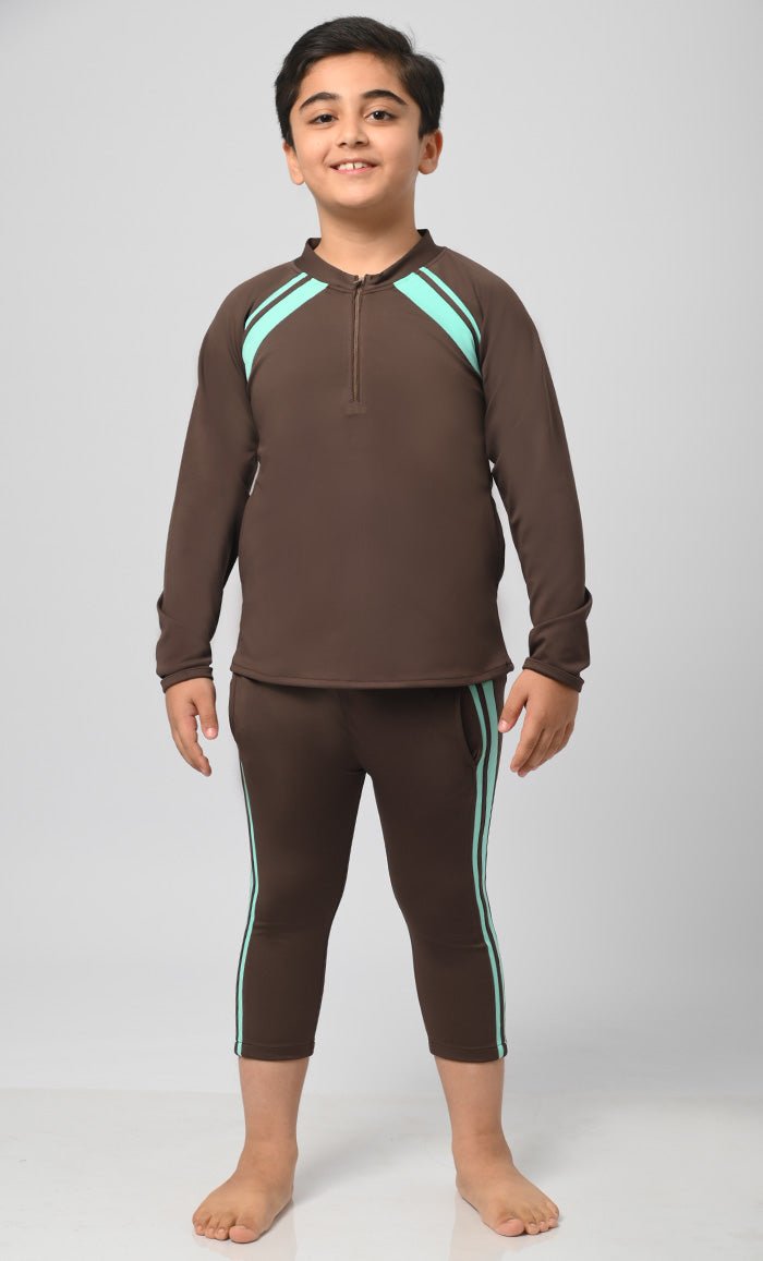 Boy's Uvrays Protected Swimsuit - 2Pc Set - EastEssence.com