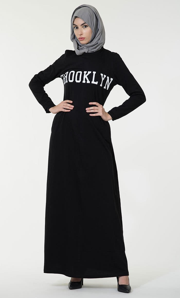 Abaya graphique Brooklyn