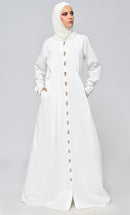 Buy Cotton Twill Button Down Abaya