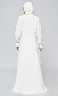 Buy Cotton Twill Button Down Abaya