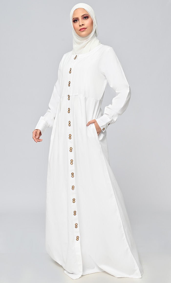 Buy Cotton Twill Button Down Abaya