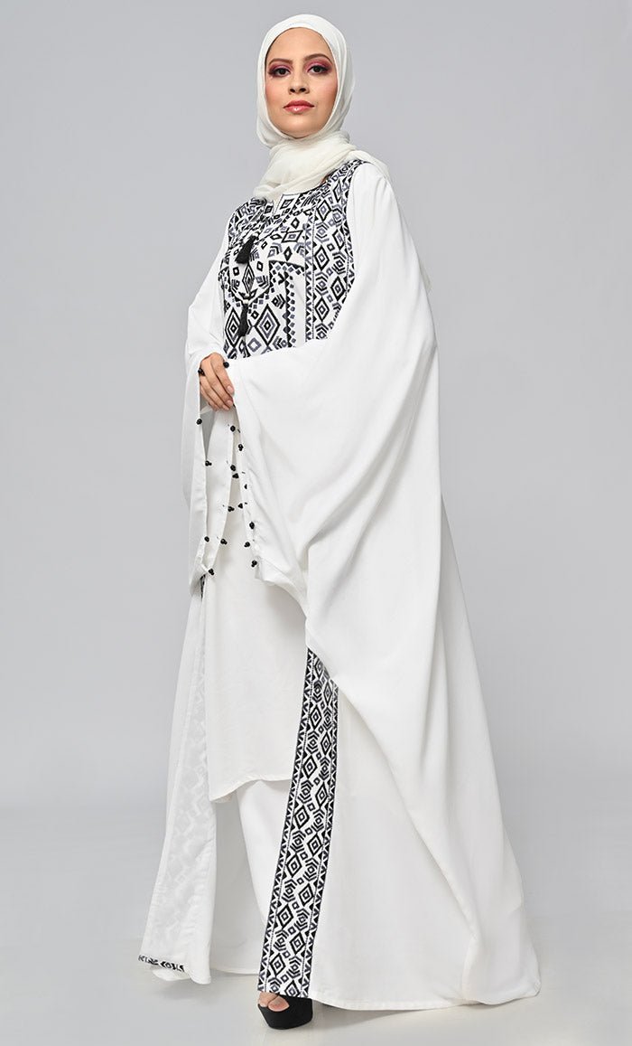 Buy Islamic Black Embellished Embroidery 3Pc Set - EastEssence.com