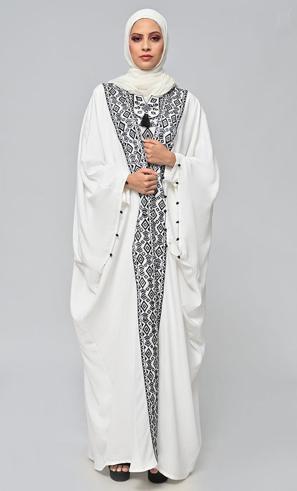 Buy Islamic Black Embellished Embroidery 3Pc Set - EastEssence.com