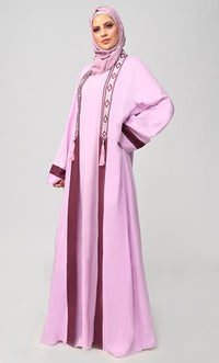 Buy Islamic Front Embroidered Detailing 2PC Set - EastEssence.com