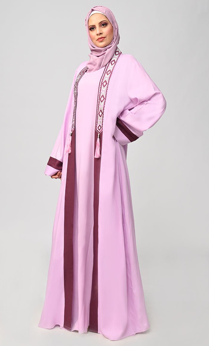 Buy Islamic Front Embroidered Detailing 2PC Set - EastEssence.com