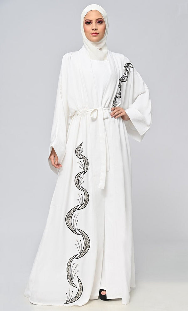 Buy Islamic Hand And Machine Embroidered Shrug\Bisht With Inner - EastEssence.com